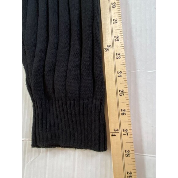 Consensus Men's Black Cable Knit Preppy Dark Academia Crewneck Sweater Size XXL - Picture 9 of 9